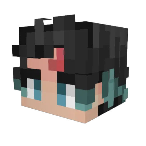 SharpVoid Minecraft avatar head, 3D render