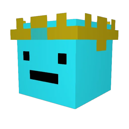 SharplyD Minecraft avatar head, 3D render