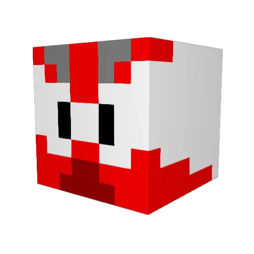 SharpnessAspect Minecraft avatar head, 3D render