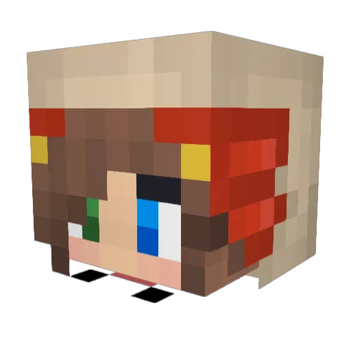 SharpnezzZ Minecraft avatar head, 3D render