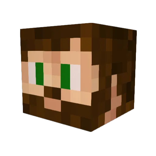 Sharps_Max Minecraft avatar head, 3D render