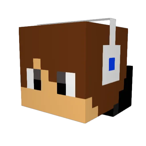 Sharpyy_ Minecraft avatar head, 3D render