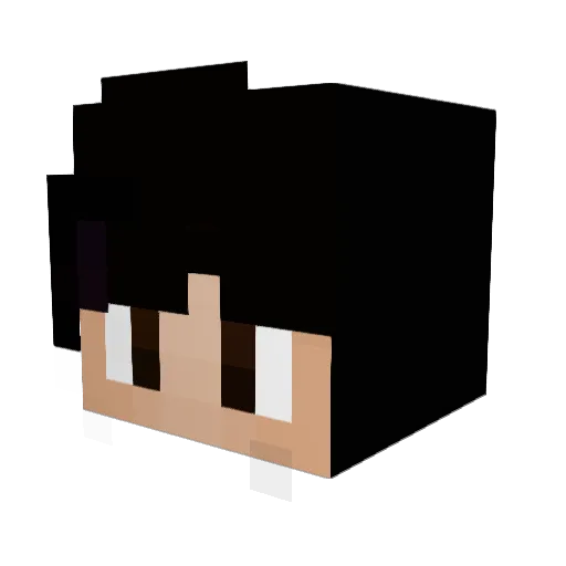 Sharstic Minecraft avatar head, 3D render