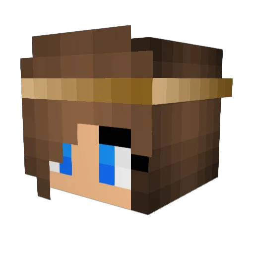 ShartStainz Minecraft avatar head, 3D render