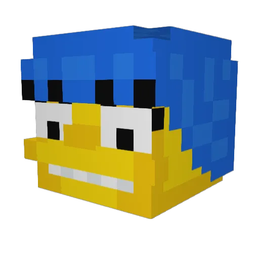 Shart_Sniffer Minecraft avatar head, 3D render