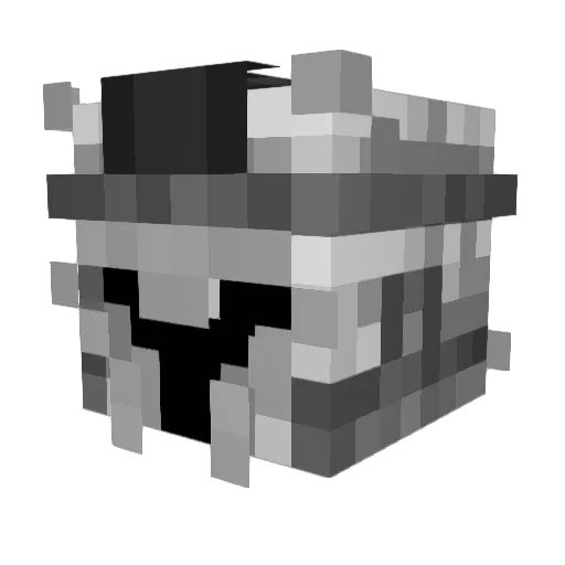 Shartrex Minecraft avatar head, 3D render