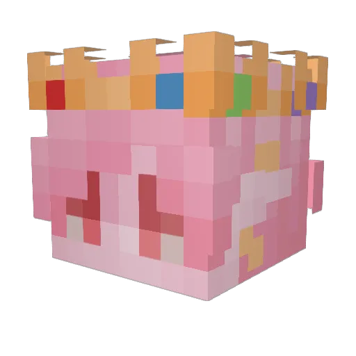 Sharx_Evolution Minecraft avatar head, 3D render
