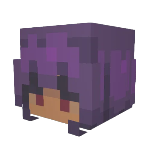 Sharym Minecraft avatar head, 3D render