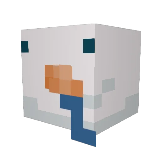 ShastroOfficial Minecraft avatar head, 3D render