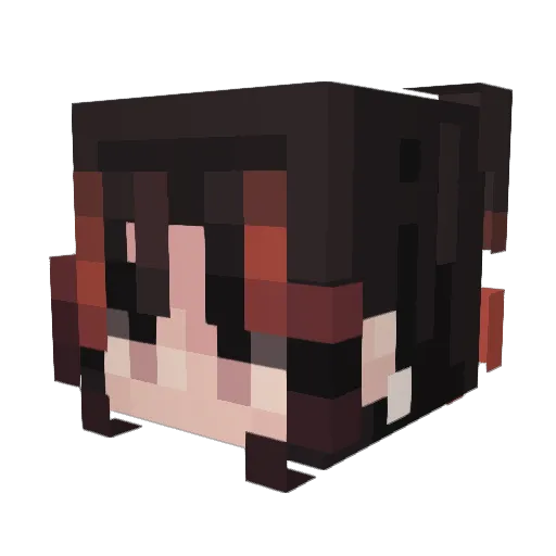 ShatterSky Minecraft avatar head, 3D render