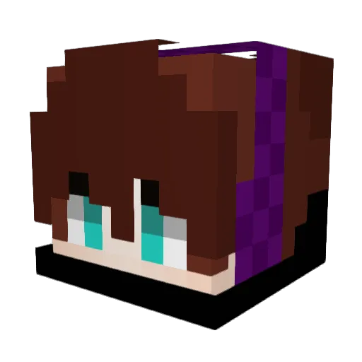 ShatteredIcy Minecraft avatar head, 3D render