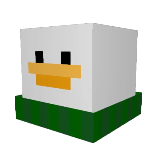 ShatteredTopaz Minecraft avatar head, 3D render