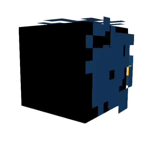 Shattered_junk Minecraft avatar head, 3D render