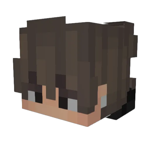 Shatterlex Minecraft avatar head, 3D render