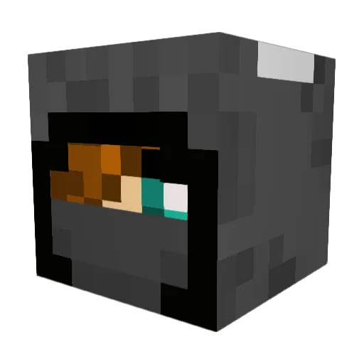 Shatterstar16 Minecraft avatar head, 3D render