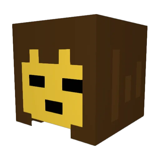 Shaudoooo Minecraft avatar head, 3D render