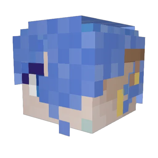 ShaunaSkyes Minecraft avatar head, 3D render