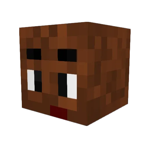 Shaundale Minecraft avatar head, 3D render
