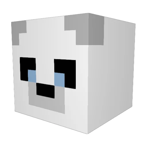 Shauniwyn Minecraft avatar head, 3D render