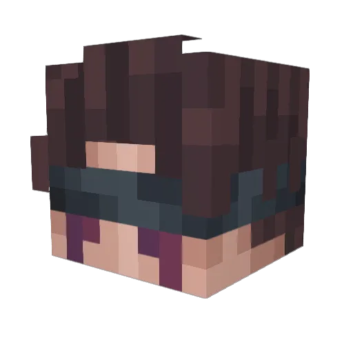 Shaurmaster Minecraft avatar head, 3D render