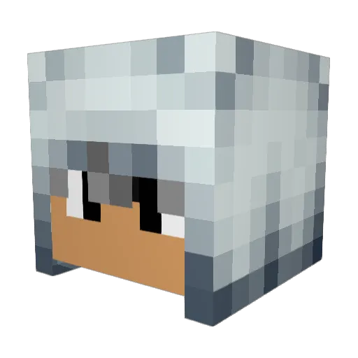 Shautert Minecraft avatar head, 3D render