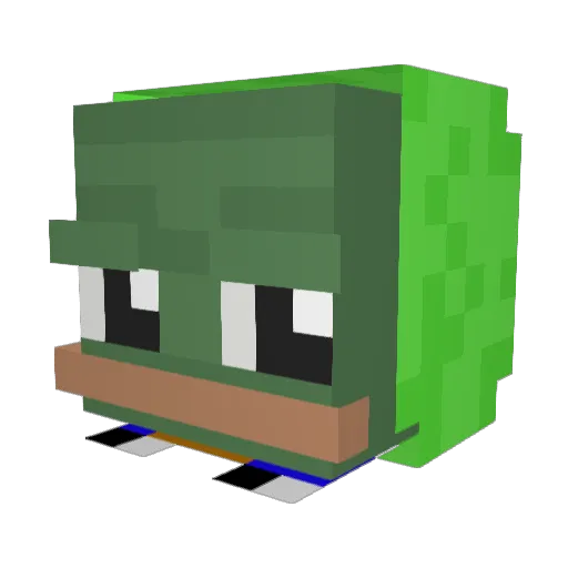 ShavedBaboonPuss Minecraft avatar head, 3D render