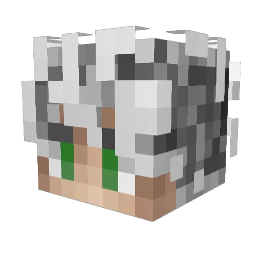 ShavitAlterra Minecraft avatar head, 3D render