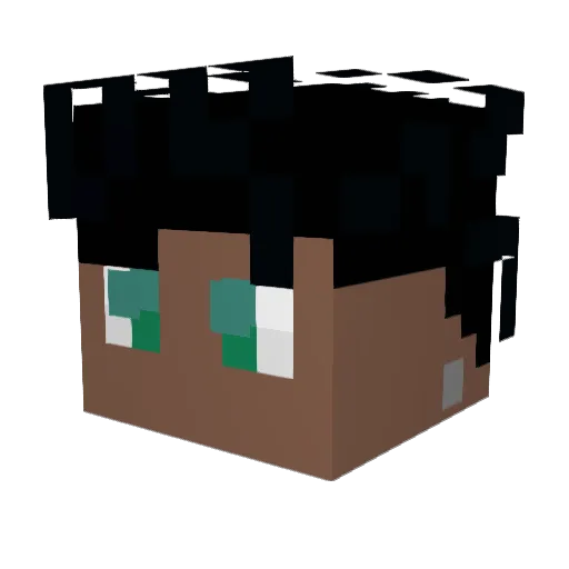 Shavy_15 Minecraft avatar head, 3D render
