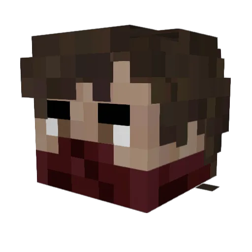 ShawFit Minecraft avatar head, 3D render