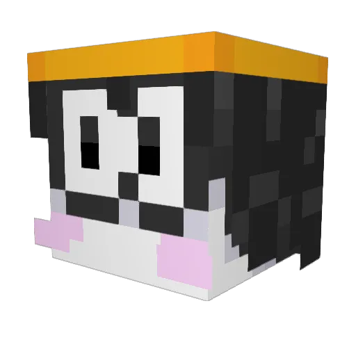 ShawSure Minecraft avatar head, 3D render