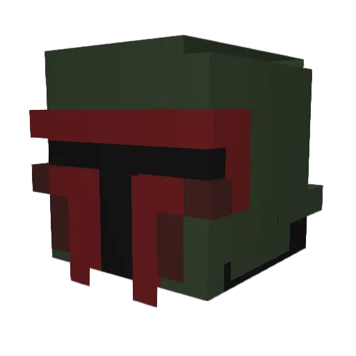Shawata Minecraft avatar head, 3D render