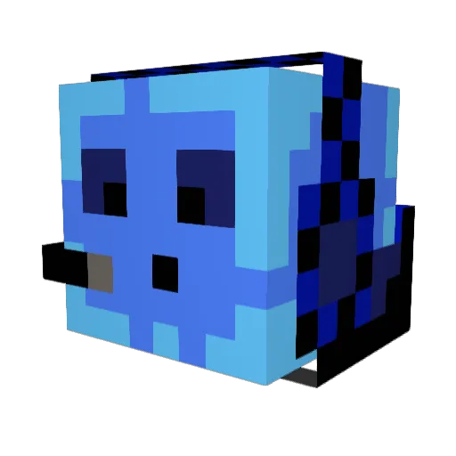 Shawn20040127 Minecraft avatar head, 3D render
