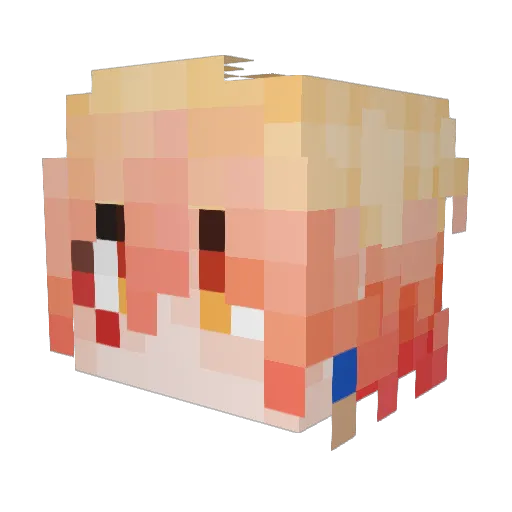 ShawnChen17 Minecraft avatar head, 3D render