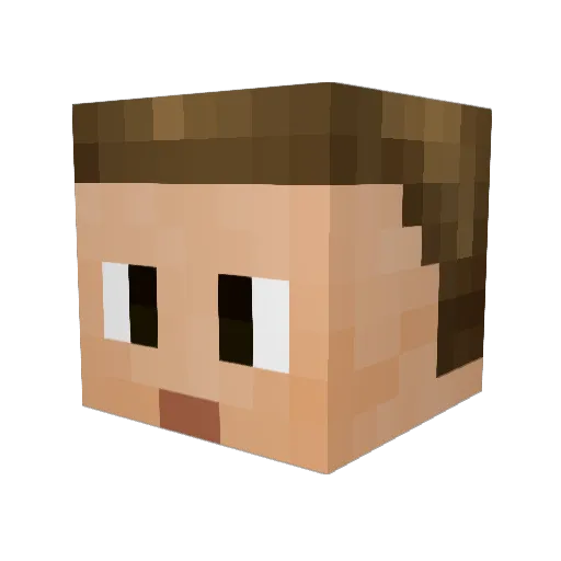 ShawnGenesis Minecraft avatar head, 3D render