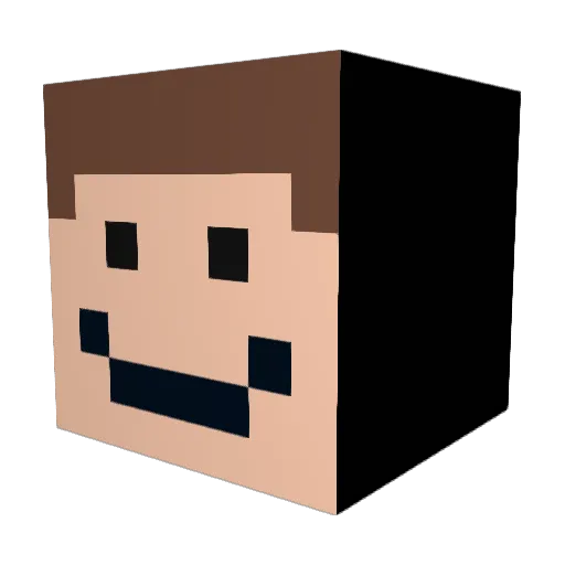 Shawniex Minecraft avatar head, 3D render