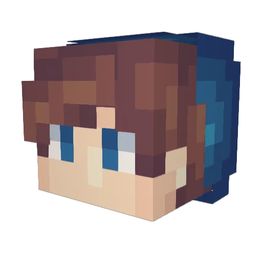 Shawno353 Minecraft avatar head, 3D render