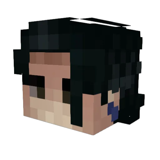 Shawnrizo Minecraft avatar head, 3D render