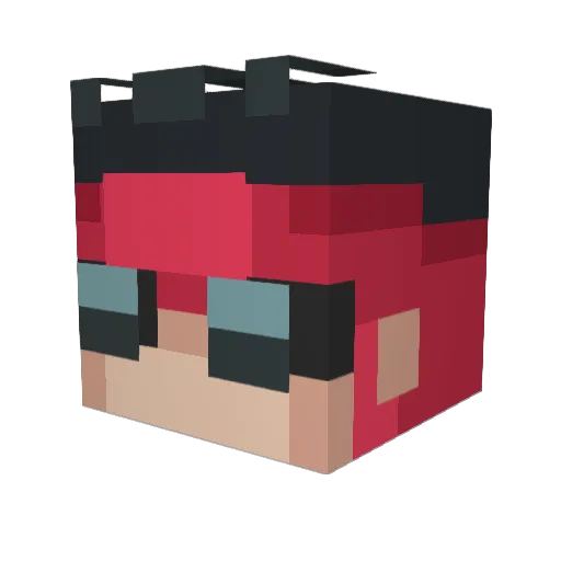 ShawnyBaboon Minecraft avatar head, 3D render