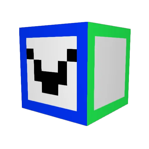 Shawsybro Minecraft avatar head, 3D render