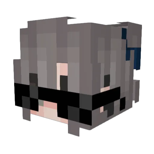 ShawtySimzk Minecraft avatar head, 3D render