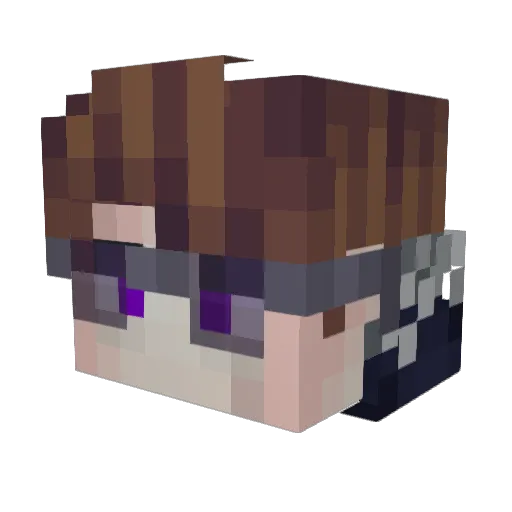 Shawtys321 Minecraft avatar head, 3D render