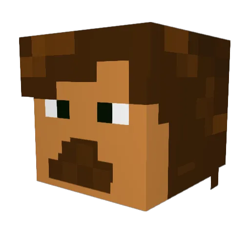 Shawwrey Minecraft avatar head, 3D render
