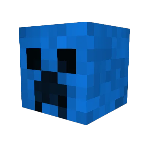Shax0r Minecraft avatar head, 3D render