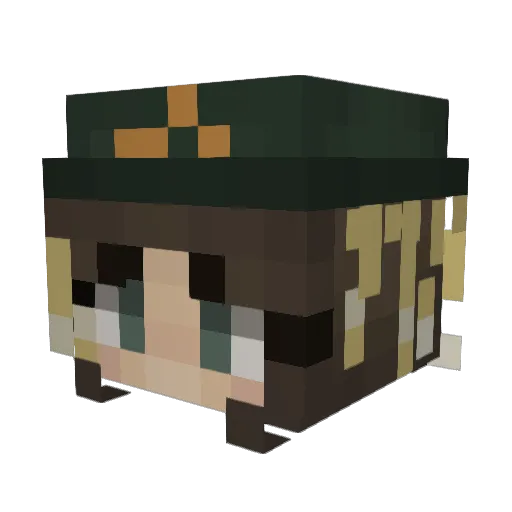 ShayIsCooll Minecraft avatar head, 3D render