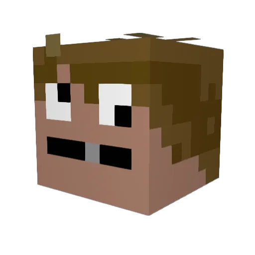 ShaySSJ2 Minecraft avatar head, 3D render
