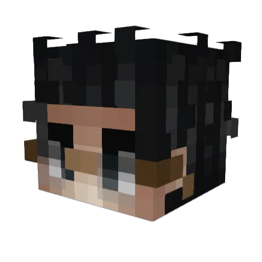 ShayZun Minecraft avatar head, 3D render