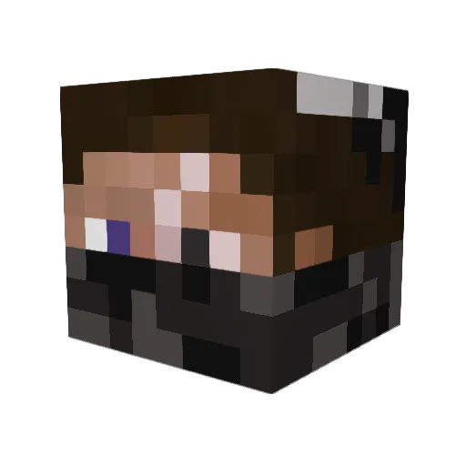 Shayamm_ Minecraft avatar head, 3D render