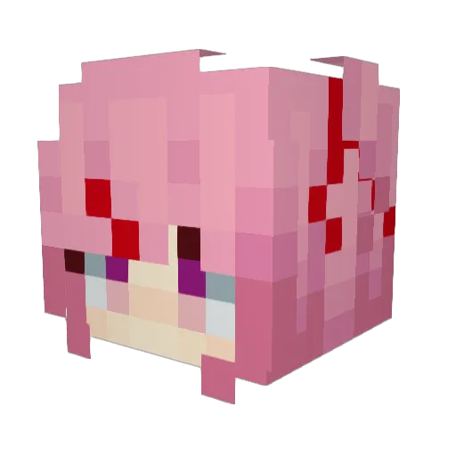 Shayb Minecraft avatar head, 3D render