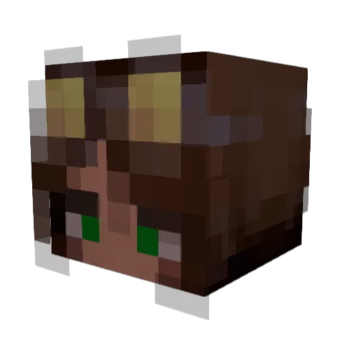 Shaybutterfly Minecraft avatar head, 3D render