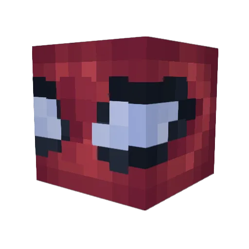 Shayde_ Minecraft avatar head, 3D render